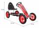 Go kart cu pedale kinderauto f8 1 roti gonflabile de 10 inch 917225 poza 2